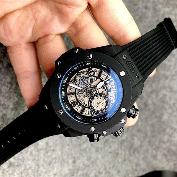 

0-3men analog watch 40mm quartz movement date calendar all dial work leather strap orologio uomo luxury montre de luxe designer watches, Slivery;brown