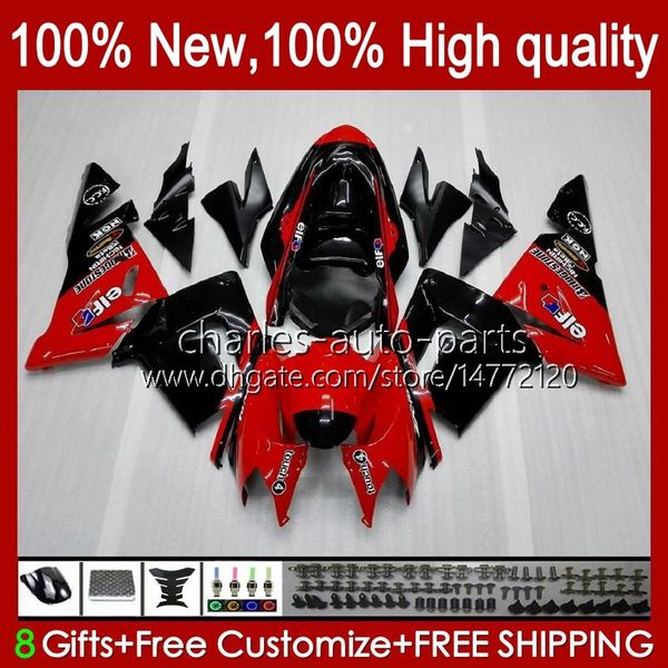 Body Kit OEM para Kawasaki Ninja ZX1000C ZX 10 R1000 CC ZX1000 04-05 Bodywork 9No.16 Lustroso Vermelho ZX 10R 1000CC ZX10R 04 05 ZX-10R ZX1000CC 2004 2005 Feeding da motocicleta