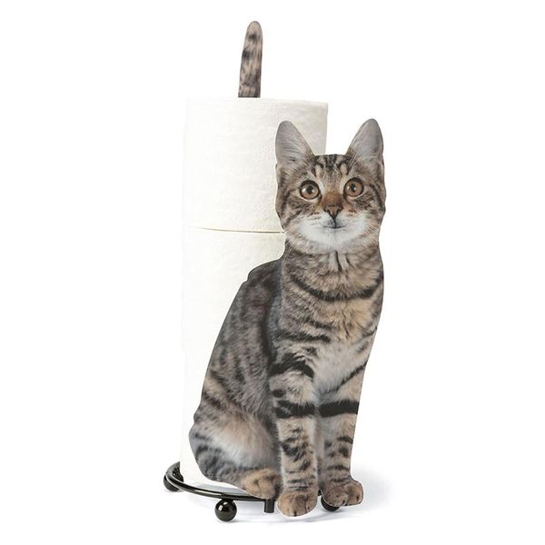 

toilet paper holders 2021 holder cat shape bathroom storage rack gift for lovers drop est