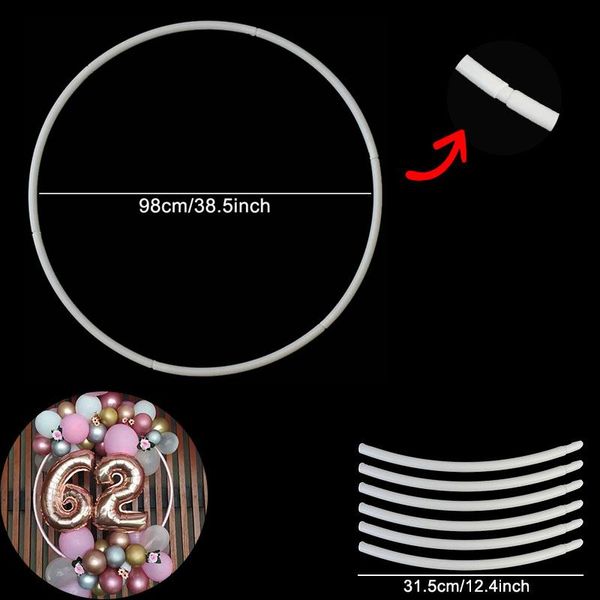 

98cm circle balloon arch frame balloons stand hoop holder wedding decorations birthday party baby shower backdrop decor supplies