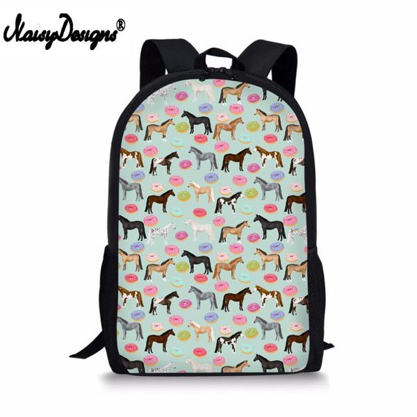 

backpack noisydesigns 3d animal horse print children bookbag girls school bag fashion bagpack boys casual daily mochila daypacks