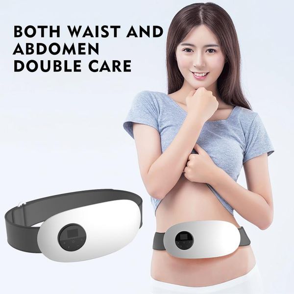 

accessories menstrual heating pad protection electric warming waist belt vibration cramp relief heater rechargeable machine #33