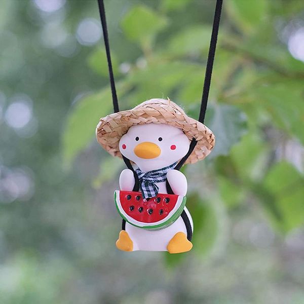 

decorative objects & figurines cute swing ducks lovely little duck car rearview mirror pendant hanging decoractions creative home decor craf