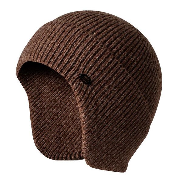 

cycling caps & masks winter knitted hat riding ear running thick cap warm ski outdoor bicycle sport windproof casquette headwear ed50qm, Black