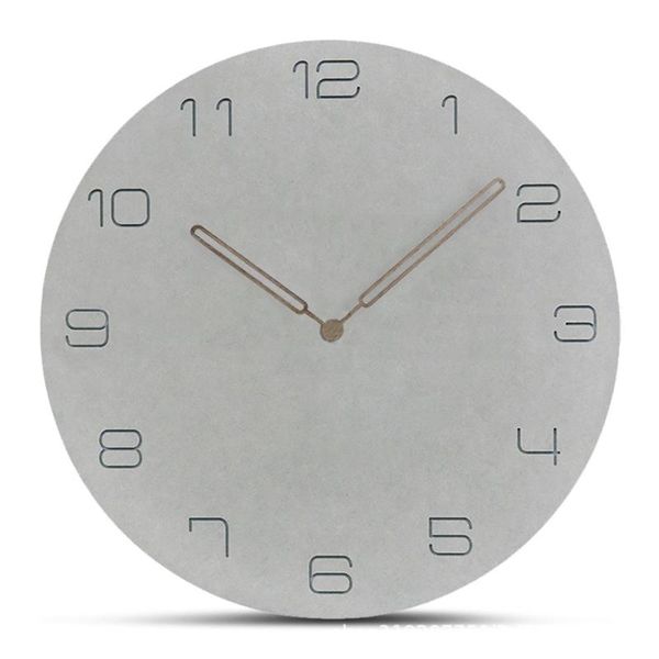 

wall clocks european style clock simple modern design 3d stickers wood hanging watch home decor silent bb50w