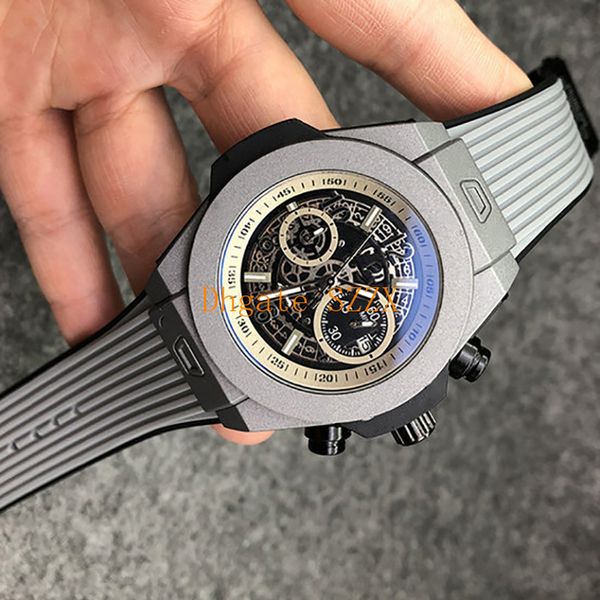 

mens watch running satch reloj de lujo business sports calendar quartz sub-dial full-function work orologio di lusso, Slivery;brown