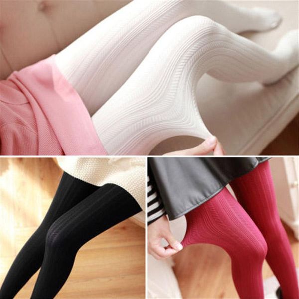 Meias Hosiery Women melandedas 4 cores Autumn inverno super elástico Solid Smold Slimming Fit Clonta