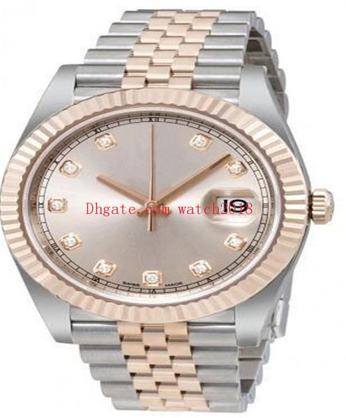 

luxury watches mechanical calendar 41mm 126301 126303 126334 126333 asia 2813 automatic jubilee bracelet men's wristwatches original bo, Slivery;brown