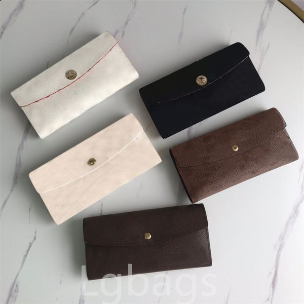 

High Quality Fashionable Designer Wallet Cards Coins Famous Women Men Wallets Leather Purse And Card Holder Coin Walletbag Sets With Box, Old flower brown