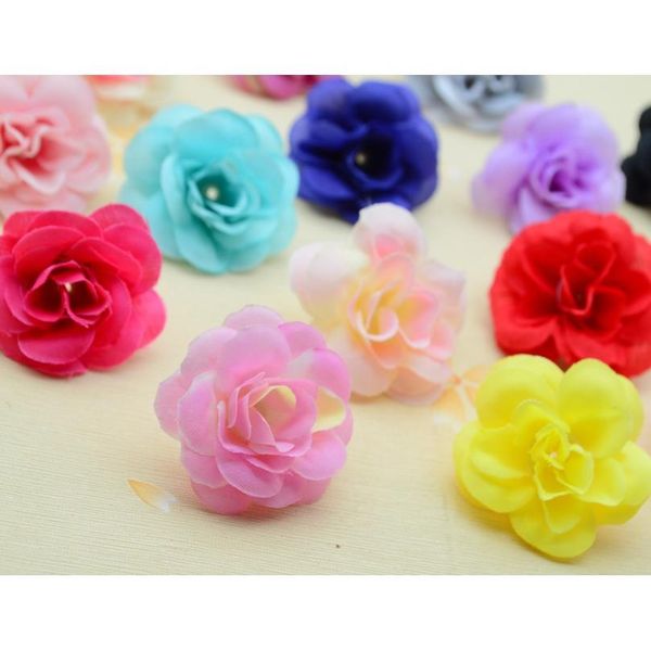 

30pcs 4cm artificial flowers home decoration for holiday accessories christmas wedding scrapbooking diy wreath gift si qylxwm