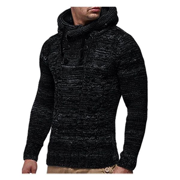 

winter high neck thick warm sweater men turtleneck mens sweaters slim fit pullover men knitwear male jersey hombre, White;black