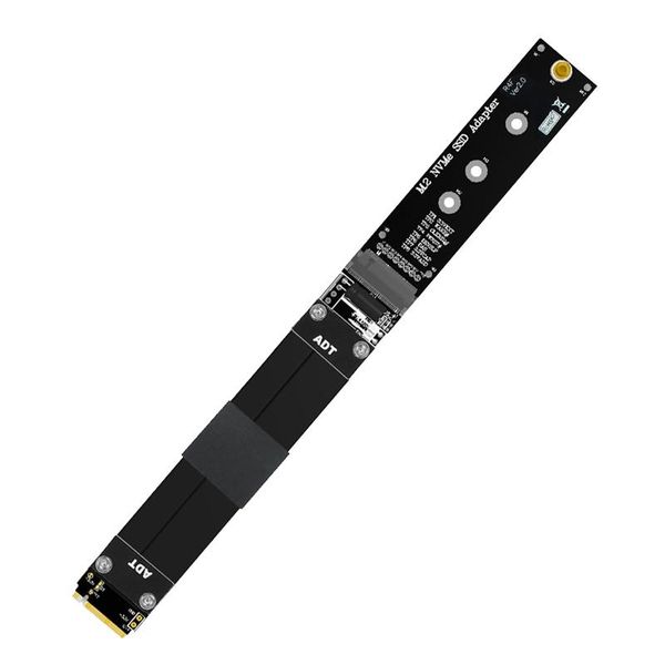 

computer cables & connectors solid state drive extension cable for m.2 nvme ssd to pci-express 3.0 x4 pcie full speed 32g/bps m key extender