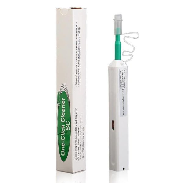 

fiber optic equipment connector cleaner pen 2.5mm sc fc lc one click end face