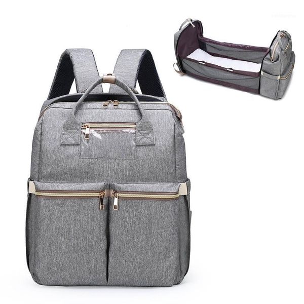 

diaper bags large baby nappy changing bag portable folding crib backpack stroller straps mummy mom maternity1