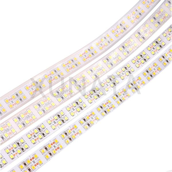 

5m led strip light 12v 24v flexible led tape ribbon smd2835 240leds/m double row ip67 waterproof stripe string for home decorati