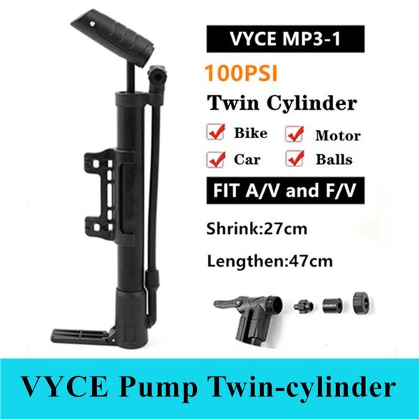 

bike pumps portable mini double cylinder cyling pump mountain road vyce
