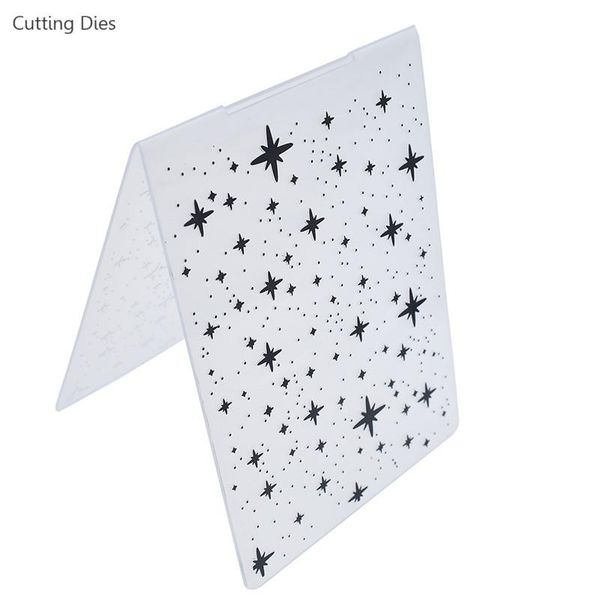 

craft tools star pattern plastic embossing folder for card scrapbooking po paper making template mold