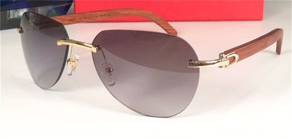 

new fashion design sunglasses 8200765 pilot frameless frame simple summer popular style uv400 outdoor protective glasses, White;black