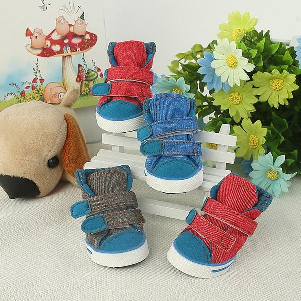 Scarpe per abbigliamento per cani Scarpe invernali in tela PU per cani di taglia media Calzature Cucciolo XS-XL resistente all'usura Prodotto per animali domestici