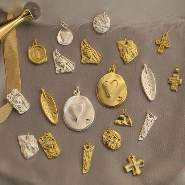 

charms for jewelry making charm fashion star cross shape pendants jewelry making diy necklace accessaries charm bracelet charms, Blue;slivery