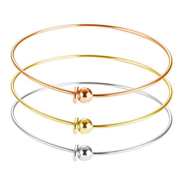 

mylongingcharm bulksale-5pcs stainless steel basic bangles wired bracelet findings for initial letter beads q0717, Black