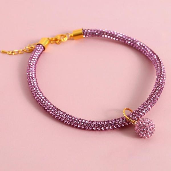 

cat collars & leads long-lasting kitten dogs faux diamond collar necklace with pendant pet adjustable dress-up