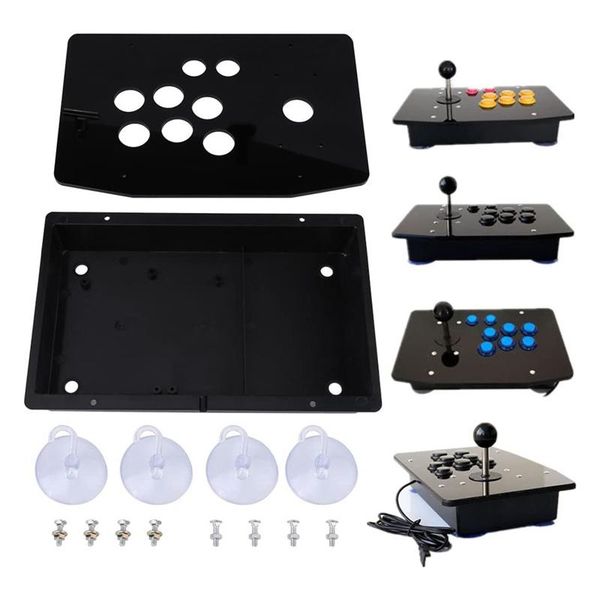

game controllers & joysticks acrylic panel and cover diy kit replacement for arcade gaming black