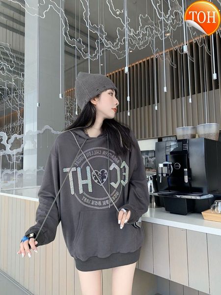 

21ss early fall ch croix diamond sanskrit hoodie premium grey slim, Black