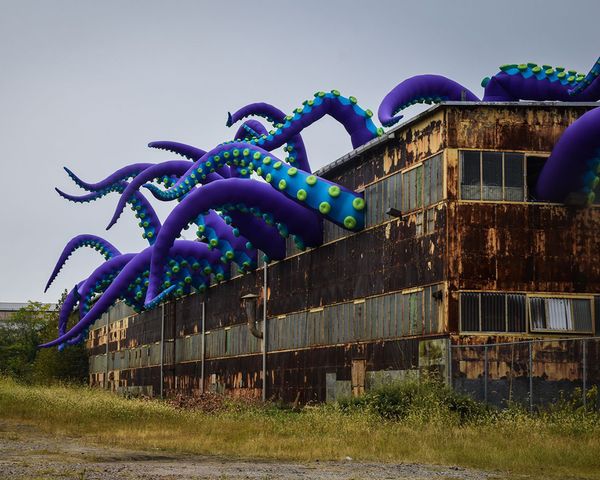 Fabrik aufblasbare Krakententakeln Beinklauenarme für Gebäudedach und Aquariumdekoration Halloween-Party