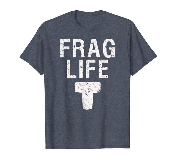 

frag life funny coral reef aquarium aquarist t-shirt, White;black