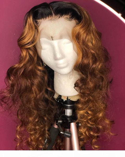 

loose wave human hair lace front wigs for women pre plucked human hair wig natural hairline, Black;brown