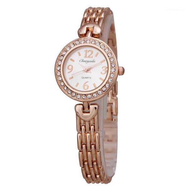 

fashion elegant wrist watch women's girl exquisite metal alloy band quartz bracelet watches 1103 wristwatches, Slivery;brown