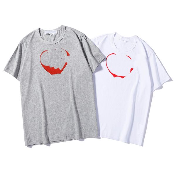 

mens summer shirt fashion causal embroidery t shirts casual tshirt breathable short sleeve tees heart print japan style couple tees p18, White;black