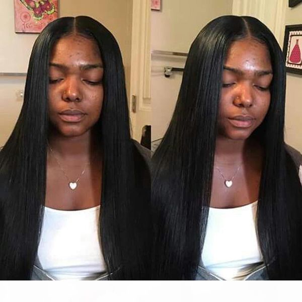 

lace front human hair wigs peruvian virgin hair front lace wigs straight full lace human hair wigs for black women, Black;brown