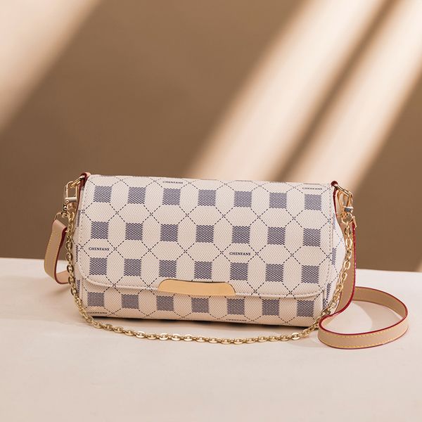 

70% off luxury design handbag 2021 new medium size chain hand women's summer cross arm checkerboard one shoulder dinner small square ba