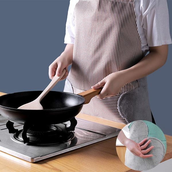 

aprons clean hygienic women's waterproof hand-wiping apron manicure store kitchen cooking oil-proof baking work clothes bib