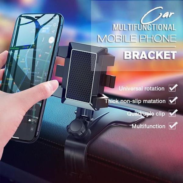 

dashboard car phone holder 1200 degree mobile phone holder car rearview mirror gps navigation bracket gk99