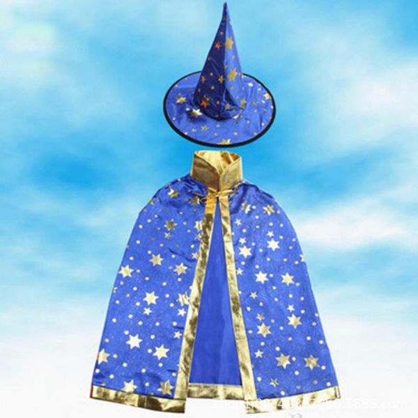 

rain wear comfortable lace up long kids halloween outfit coat cloak hat for party