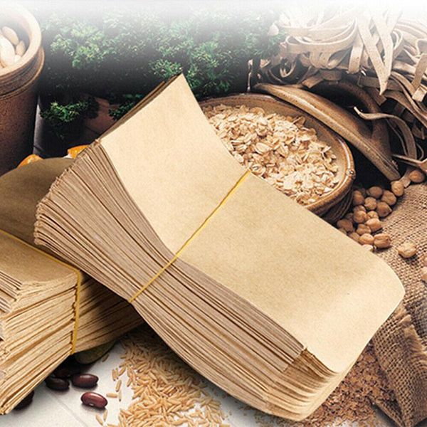 

planters & pots 100pcs kraft paper brown seed bags isolation sack packaging/protective vertical envelope style