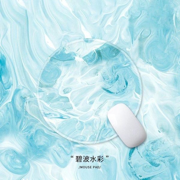 

mouse pads & wrist rests pad small 25cm round watercolor art girls color deskseaming cloth soft rubber