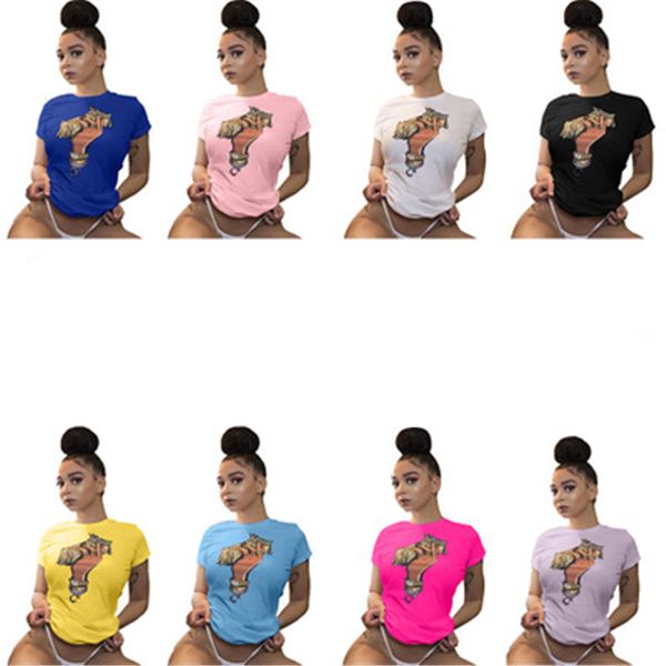 

womens summer tee t-shirts dollar printed fashion trend street short sleeve tees designer female solid color t shirts casual clothing, White