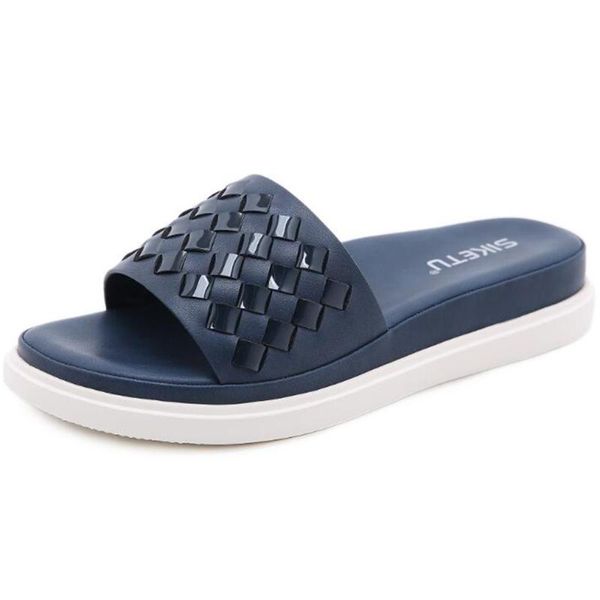 

slippers 2021 summer shoes women slip on flip flops outdoor light casual beach slides ladies sandals large size qq252, Black