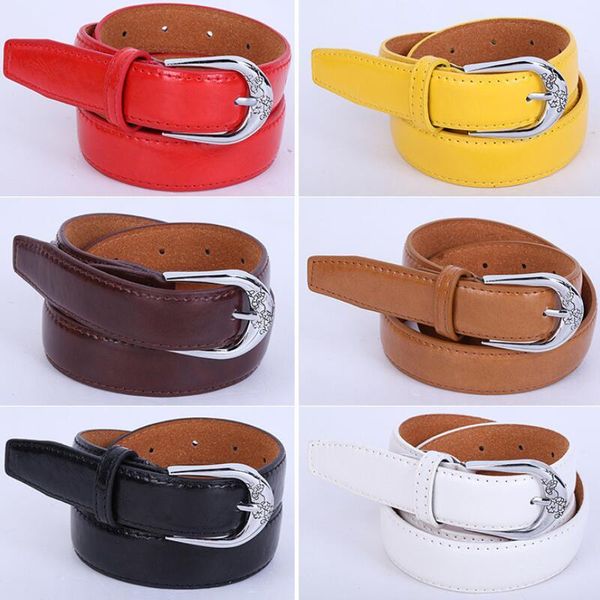 

belts fashion trend women's belt designer straps female waistband pin buckles leisure women jeans 80-100cm, Black;brown