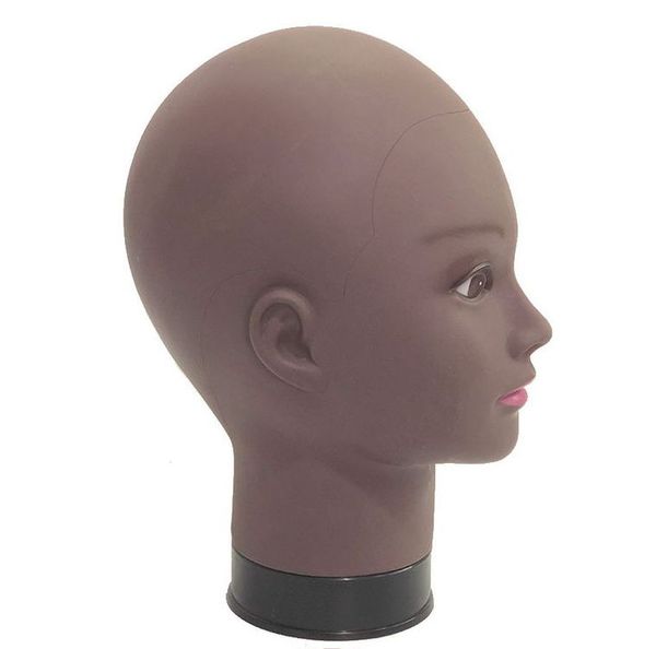 

female africa mannequin wig stand manikin head jewelry hat glasse display, White