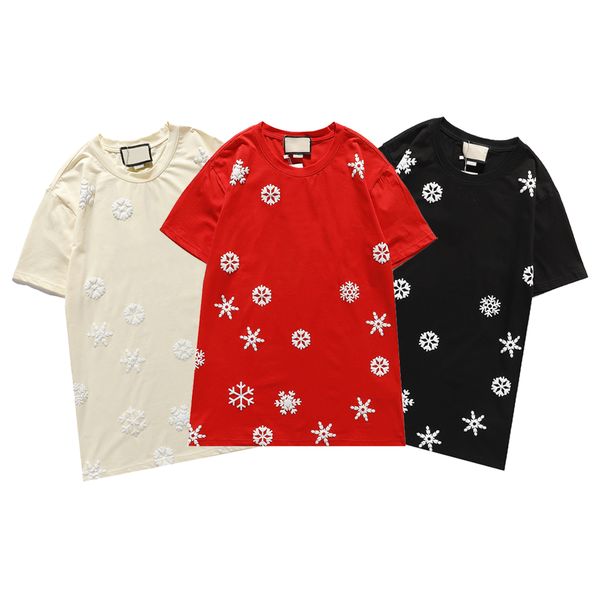 

women's fashion tshirt casual sports snowflake printed letters short-sleeved summer explosion models comfortable women's clothing, White