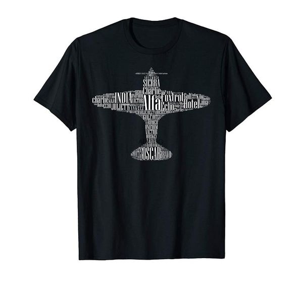 

men's t-shirts aviation phonetic alphabet - flying pilot airplane womenmen t-shirt, White;black