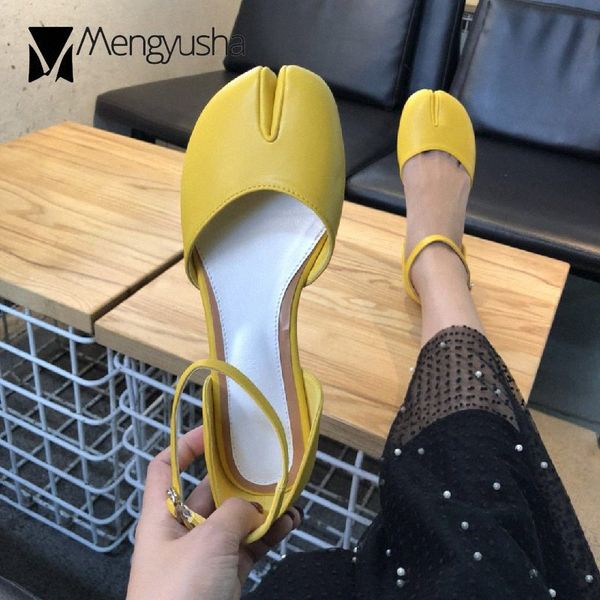 

web celebrity same style women sandals tabi ninjia split pig toe gladiator sandals female ankle buckle leather sandalias ladies n4eo#, Black