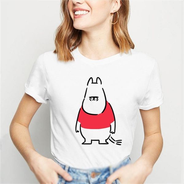

hippopotamus printed graphic tees women vogue funny harajuku tumblr tee femme, White