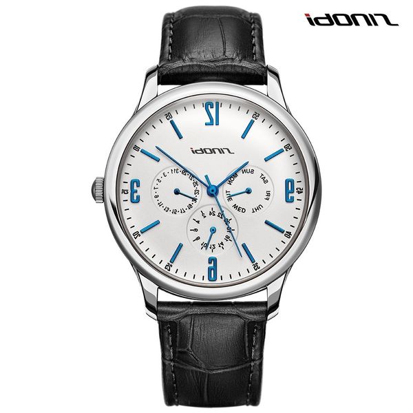 

shinobi men's waterproof quartz college student sports watch multi function calendar 9546, Slivery;brown