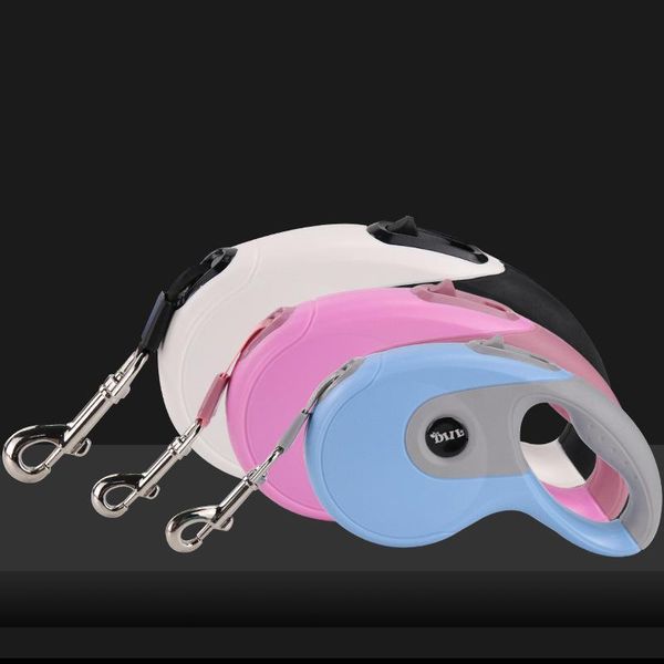 

dog collars & leashes 3m/5m pet retractable leash automatic fleible cat traction rope for small medium dogs extending walking